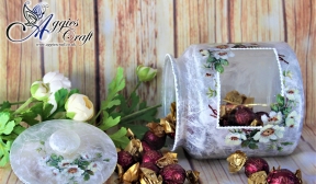 Cookie Jar with Rice Paper